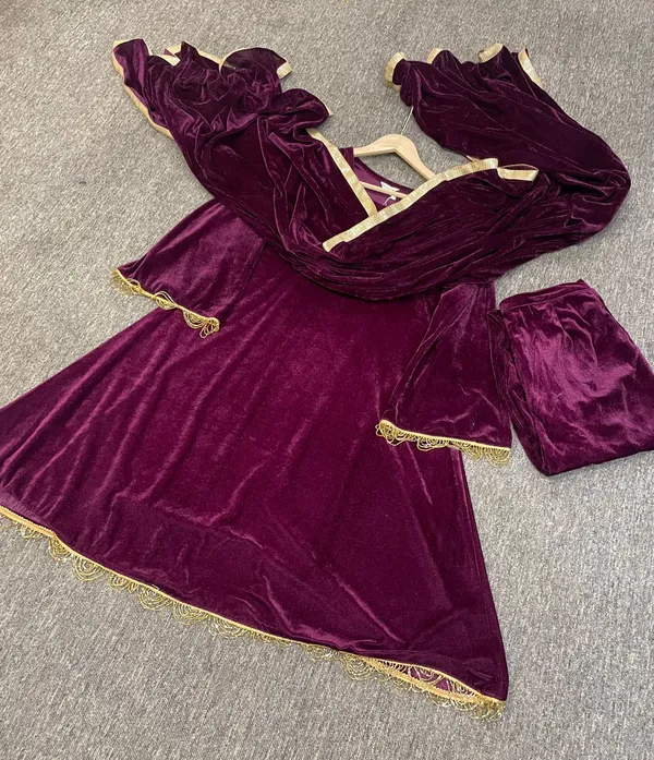 WINTER__PARTYWEAR_HEAVY_SHARARA_SETS_ARRIVED_IN_VELVET_FABRIC