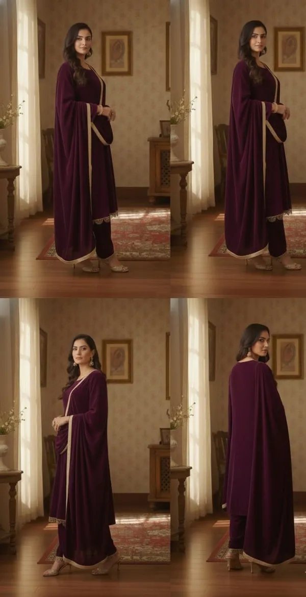 WINTER__PARTYWEAR_HEAVY_SHARARA_SETS_ARRIVED_IN_VELVET_FABRIC