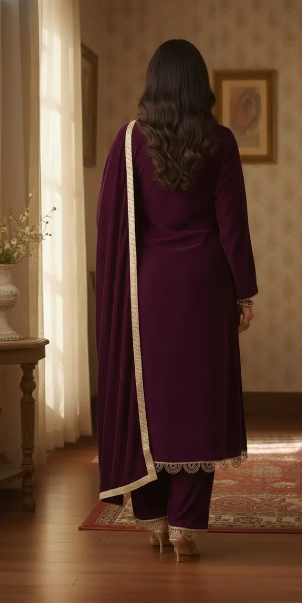 WINTER__PARTYWEAR_HEAVY_SHARARA_SETS_ARRIVED_IN_VELVET_FABRIC