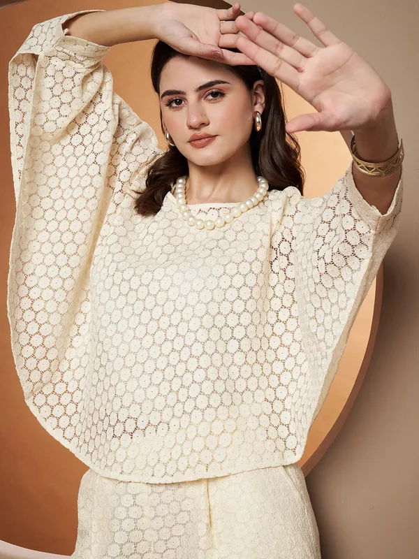 Off_White_Trendy_Crop_Top_&_Pant_Co-Ords_Set_For_Women