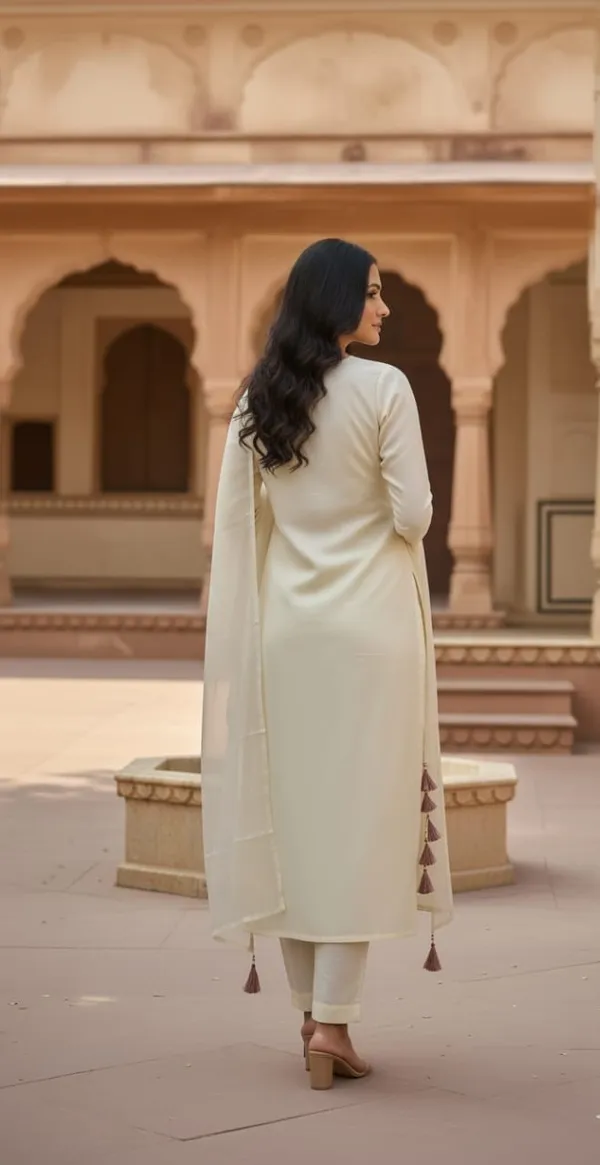 Ivory_Elegant_Handcrafted_Suit_Set_For_Women