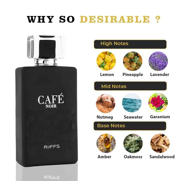 RiiFFS_PERFUMS_Cafe_Noir_Imported_Long_Lasting,_100ml_Men_Liquid_Perfume,_Fresh_Spicy,_Oriental_&_Woody,_Soothing_Fragrance