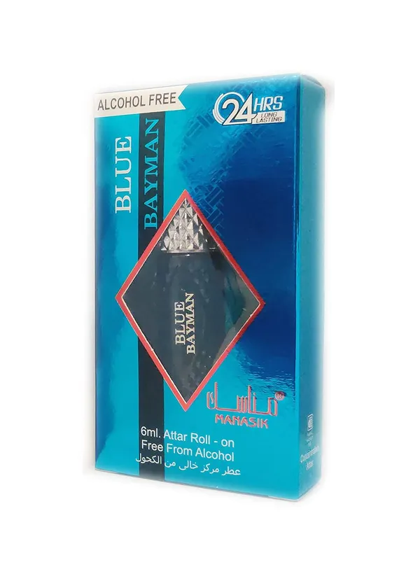 MANASIK_BLUE_BAYMAN_Alcohol_-_Free_Concentrated_Attar_Roll_On_6ml