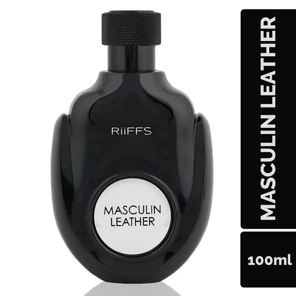 RiiFFS_PERFUMS_Masculin_Leather_Imported_Long_Lasting,_100ml_Men_Liquid_Perfume,_Citrusy,_Smoky_&_Leather,_Soothing_Fragrance