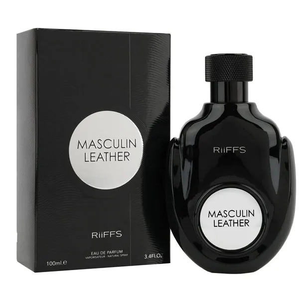 RiiFFS_PERFUMS_Masculin_Leather_Imported_Long_Lasting,_100ml_Men_Liquid_Perfume,_Citrusy,_Smoky_&_Leather,_Soothing_Fragrance