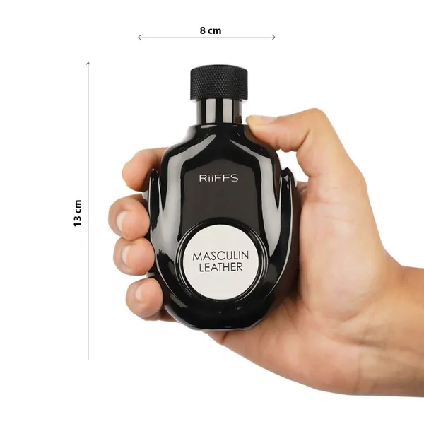 RiiFFS_PERFUMS_Masculin_Leather_Imported_Long_Lasting,_100ml_Men_Liquid_Perfume,_Citrusy,_Smoky_&_Leather,_Soothing_Fragrance