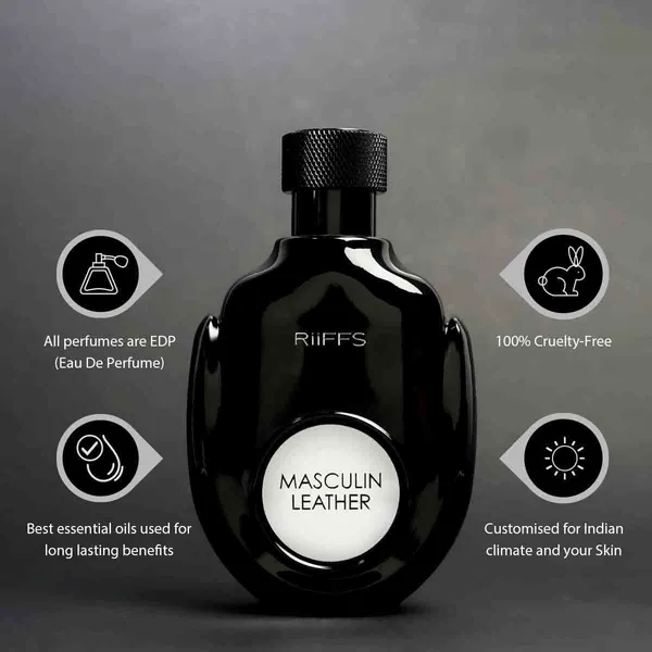 RiiFFS_PERFUMS_Masculin_Leather_Imported_Long_Lasting,_100ml_Men_Liquid_Perfume,_Citrusy,_Smoky_&_Leather,_Soothing_Fragrance