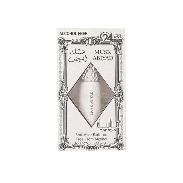 Manasik_Musk_Abiyad_Premium_Attar,_Oud,_Balsamic_&_Nutty,_Soothing_Fragrance,_Long_Lasting_Roll_on_Itra_For_Women,_6ml