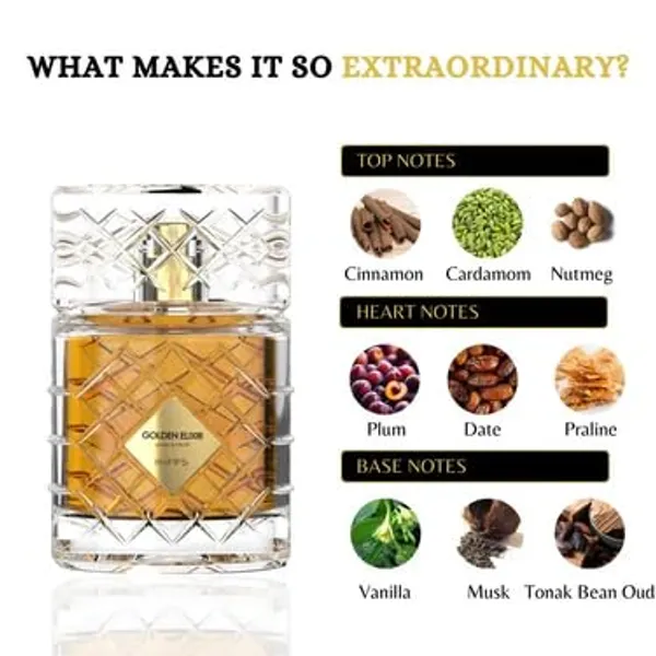 RiiFFS_Golden_Elixir_Extrait_De_Parfum,_100ml,_Luxury_Fragrance_with_Crystal_Glass_Bottle
