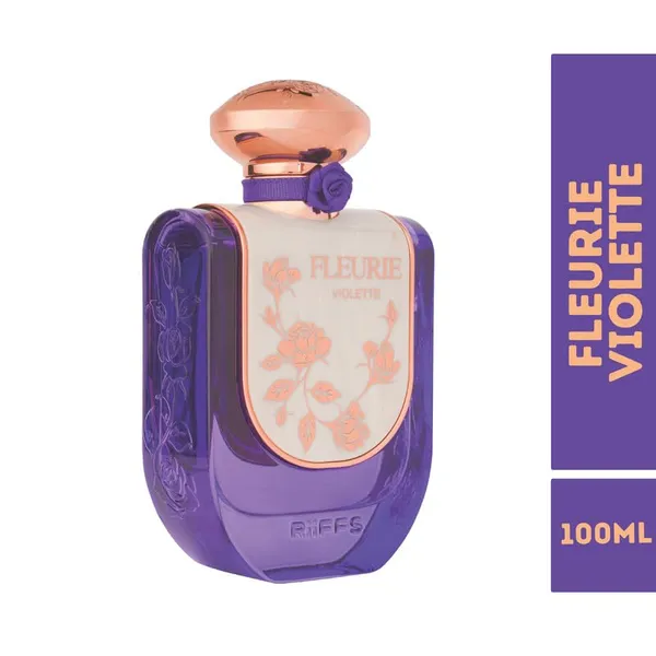 RiiFFS_Fleurie_Violet_Eau_De_Parfum_for_Women_|_Long_Lasting_Perfume_with_Coconut,_Vanilla,_Rose_|_Musk_|_Elegant_Floral_Fragrance_with_Amber_|_Tonka_Bean_|_100ml