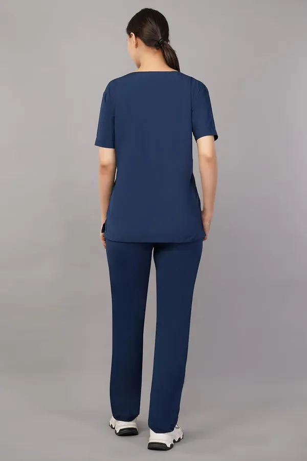 Olive_Blue_Scrub_Suits_|_Polycotton,_Stylish,_Comfortable_|_Half_Sleeves_|_Ideal_For_Health_Care_Professionals