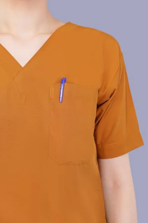 Rust_Scrub_Suits_|_Polycotton,_Stylish,_Comfortable_|_Half_Sleeves_|_Ideal_For_Health_Care_Professionals