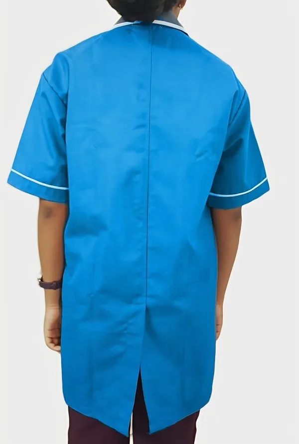 Blue_Unisex_3-Pocket_Apron_V-Neck_Half_Sleeves_|_Style_With_White_Piping_|_Uniform_For_Medical_Professionals_(Staff_&_Nursing)