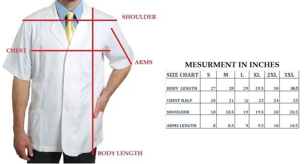 Black_Staff_Apron_|_3_Pocket_Apron_V-Neck_Half_Sleeves_|_Style_With_Orange_Collar_|_Uniform_For_Medical_Professionals_(Staff_&_Nursing)