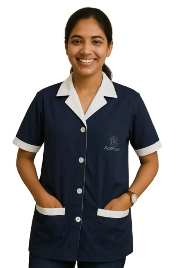 Navy_Blue_Staff_Apron_|_3_Pocket_Apron_V-Neck_Half_Sleeves_|_Style_With_White_Collar_|_Uniform_For_Medical_Professionals_(Staff_&_Nursing)