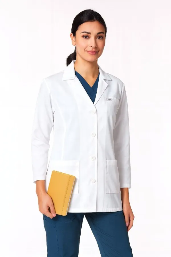Female_Full_Sleeves_Apron_|_White_Color_|_Ideal_For_doctors,_Lab_Technicians,