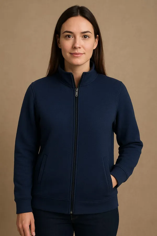 Navy_Blue_Unisex_Fleece_Winter_Jacket_with_2-side_Pockets