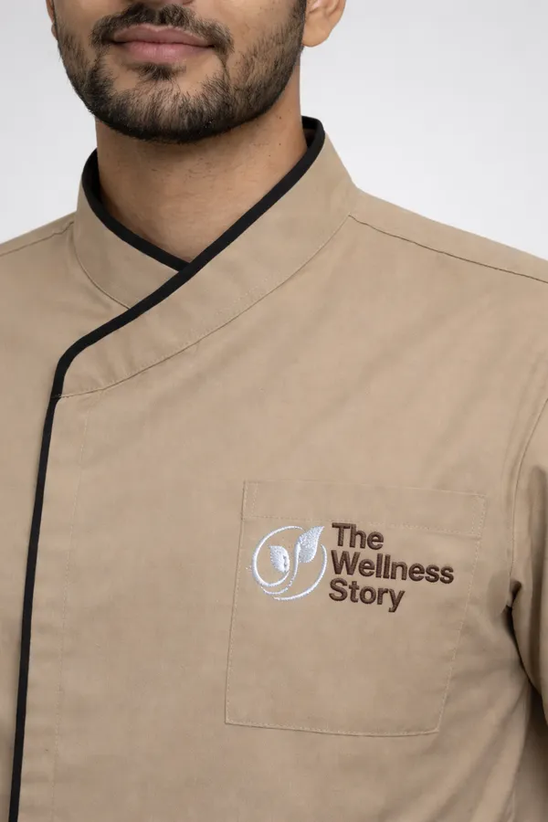 Male_Staff_Dress_|_Polycotton,_Stylish,_Comfortable_|_Half_Sleeves_|_Uniform_for_Professional_Staff_|_Color_(Beige)_Sizes-_S-2XL
