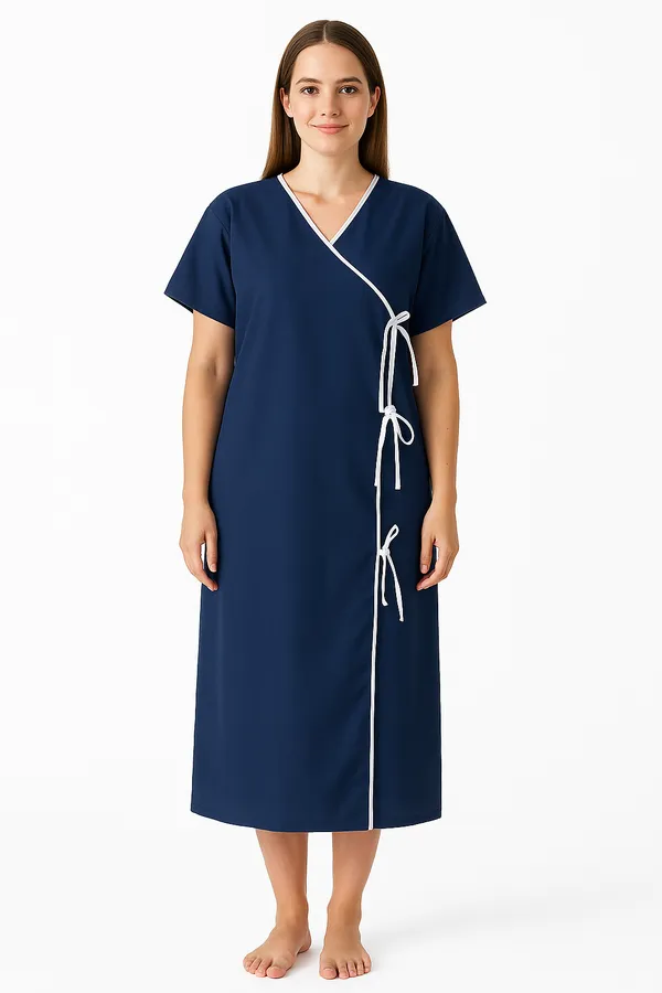 Navy_Blue_Front-Open_Patient_Gown_|_Unisex_|_Free_Size_|_Comfortable,_Accessible,_and_Durable