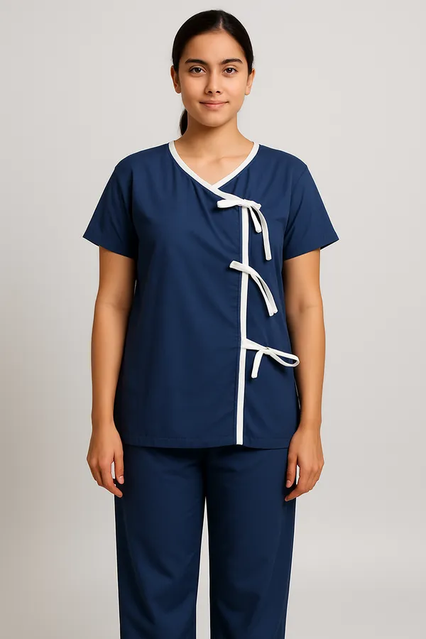 Navy_Blue_Front-Open_Patient_Kurta-Pajama_|_Unisex_|_Free_Size_|_Comfortable,_Accessible,_and_Durable
