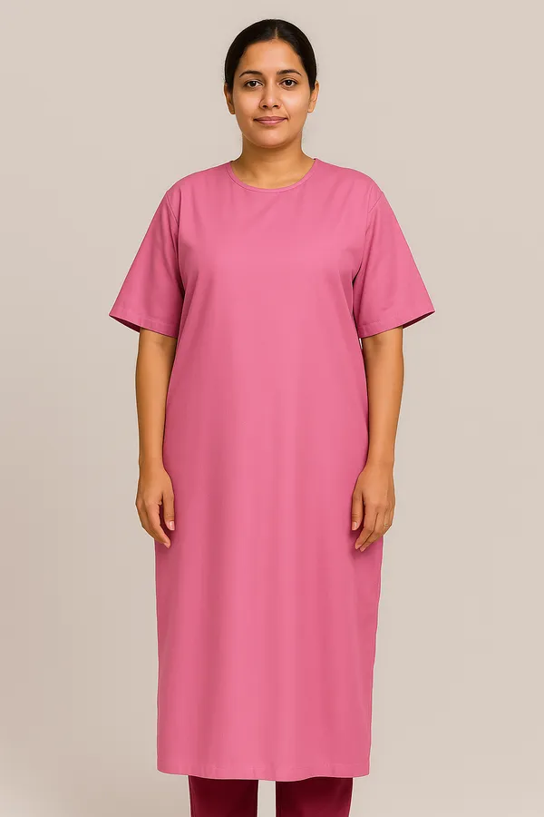 Pink_Back-Open_Patient_Gown_|_Unisex_|_Free_Size_|_Comfortable,_Accessible,_and_Durable