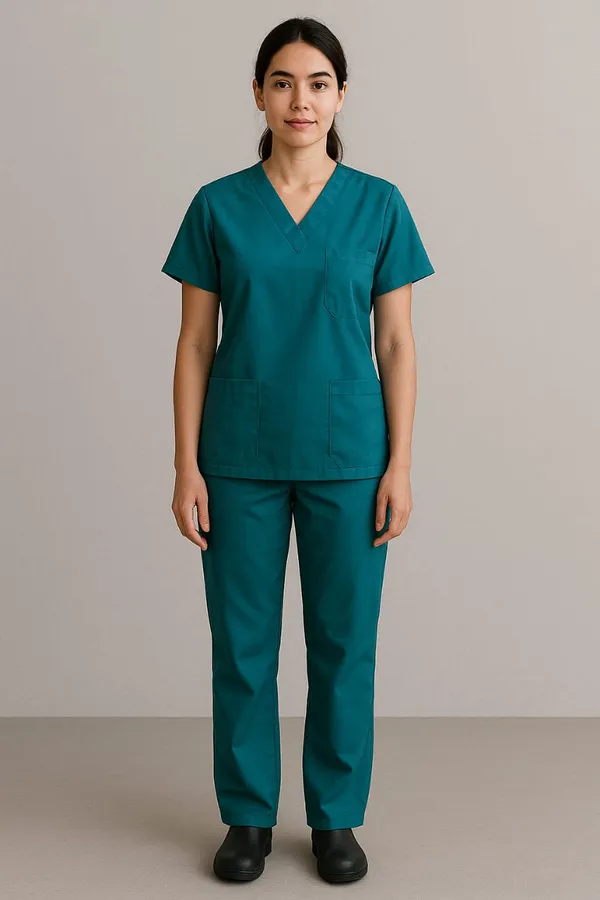 Turquoise_Blue_Premium_Scrub_Suits_|_Unisex_|_Polycotton,_Stylish,_Comfortable_|_Ideal_For_Health_care_Professionals_|_Sizes_S-2XL