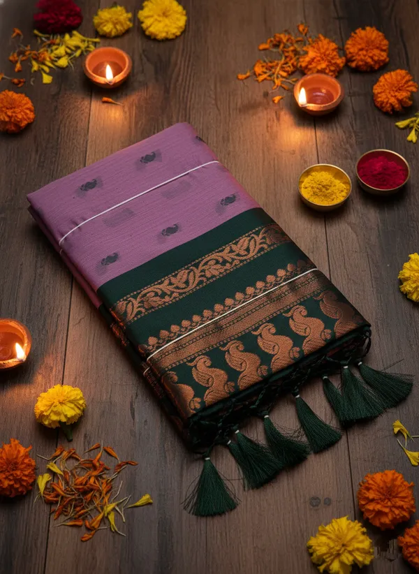 Piyaju_Pure_Kalyani_Cotton_Saree_With_Unstitched_Blouse_Piece_For_Women