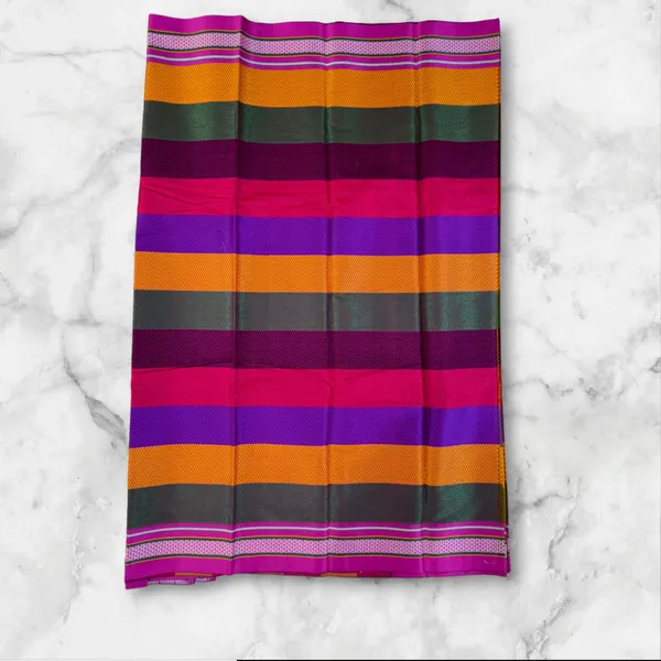 Multicolor_Cotton_Blend_Checkered_Blend_Ilkal_Saree_With_Unstitched_Blouse_Piece_For_Women