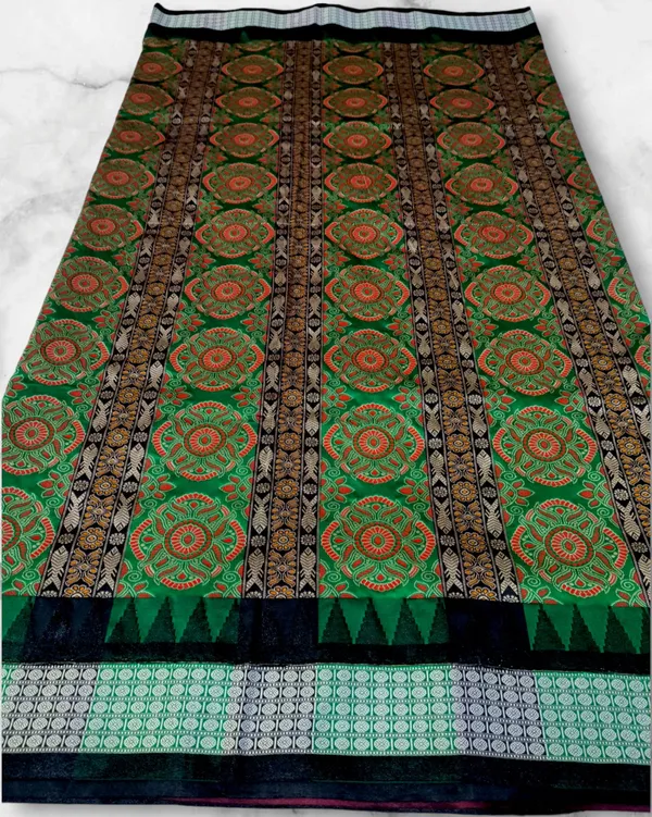 Maroon_Jacquard_Woven_Pure_Sambalpuri_Saree_With_Unstitched_Blouse_Piece_For_Women