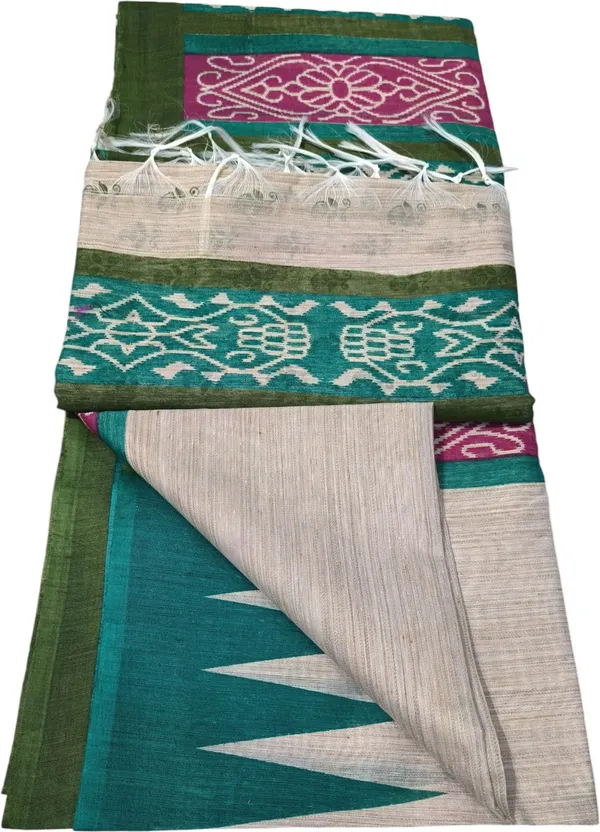 Beige_Cotton_Silk_Floral_Print_Pure_Bollywood_Saree_With_Unstitched_Blouse_Piece_For_Women