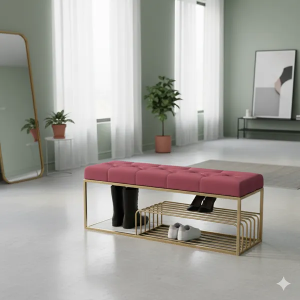 Pink_Modern_Upholstered_Entryway_Bench_with_Shoe_Storage