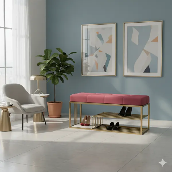 Pink_Modern_Upholstered_Entryway_Bench_with_Shoe_Storage