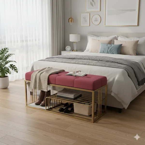Pink_Modern_Upholstered_Entryway_Bench_with_Shoe_Storage