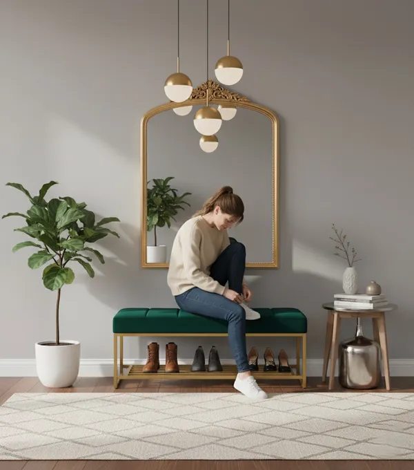 The_Rowe_Shoe_Rack_Bench_-_Forest_Green_|_PixiePine
