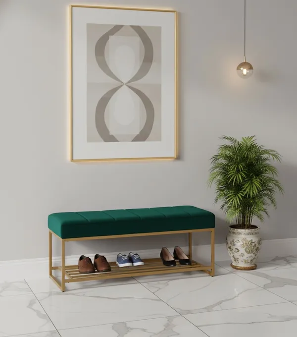 The_Rowe_Shoe_Rack_Bench_-_Forest_Green_|_PixiePine