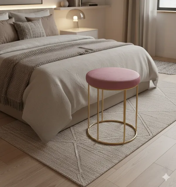 Pink_Glam_Deco_Velvet_Vanity_Stool_with_Gold_Metal_Base,Pink