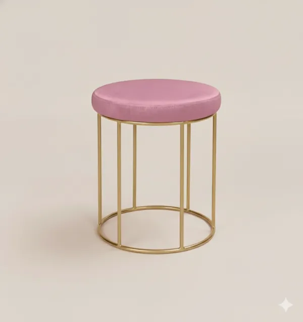 Pink_Glam_Deco_Velvet_Vanity_Stool_with_Gold_Metal_Base,Pink