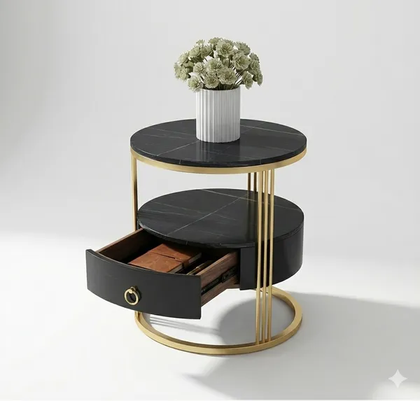 Modern_Round_Side_Table_with_Storage_Drawer_|_Marble_Top_Accent_Table