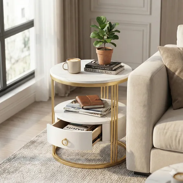 Modern_Round_Side_Table_with_Storage_Drawer_|_Marble_Top_Accent_Table