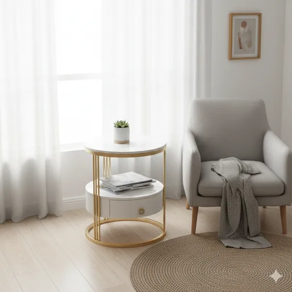 Modern_Round_Side_Table_with_Storage_Drawer_|_Marble_Top_Accent_Table