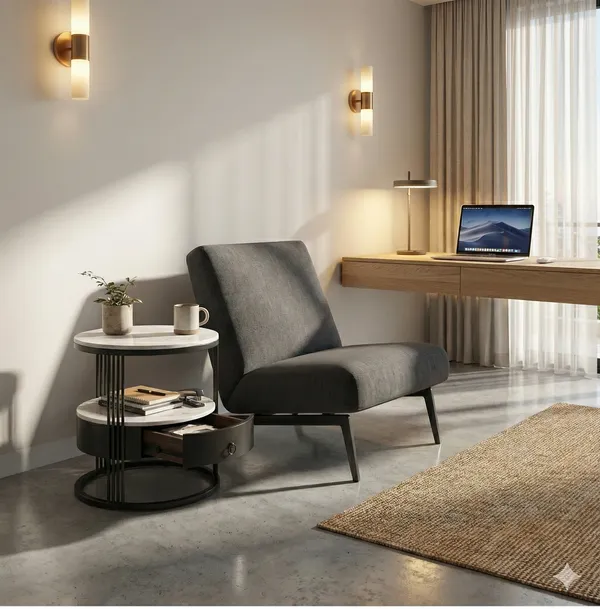 Modern_Round_Side_Table_with_Storage_Drawer_|_Marble_Top_Accent_Table