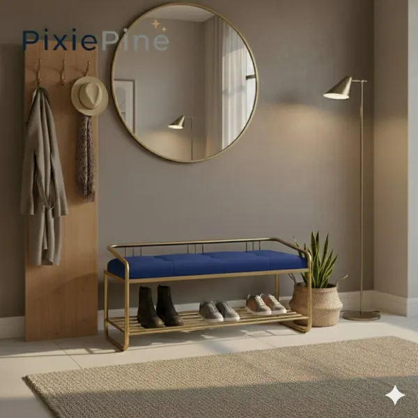 Multipurpose_Shoe_Rack_Bench_with_Cushioned_Seat_|_Metal_Frame_Entryway_Storage_Bench_for_Home,_Living_Room_&_Bedroom