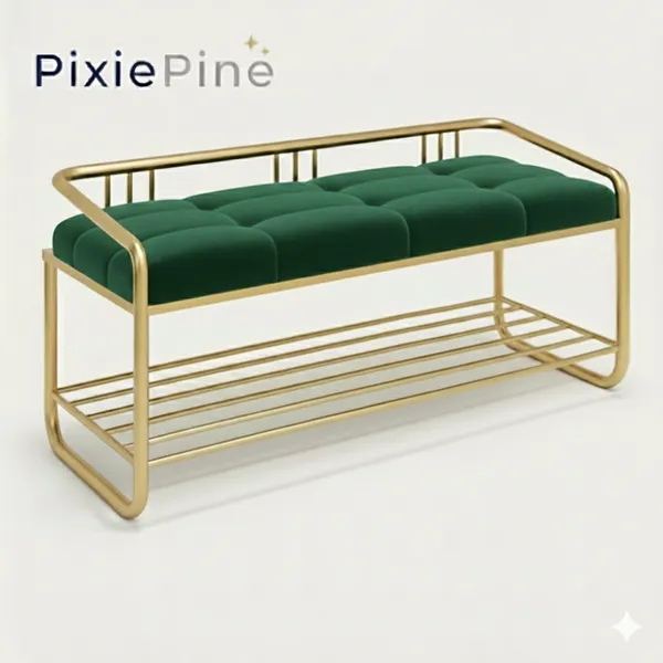 Multipurpose_Shoe_Rack_Bench_with_Cushioned_Seat_|_Metal_Frame_Entryway_Storage_Bench_for_Home,_Living_Room_&_Bedroom