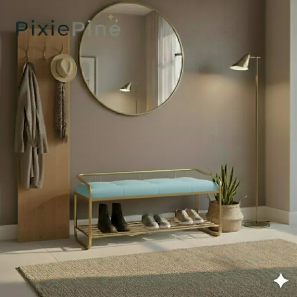 Multipurpose_Shoe_Rack_Bench_with_Cushioned_Seat_|_Metal_Frame_Entryway_Storage_Bench_for_Home,_Living_Room_&_Bedroom