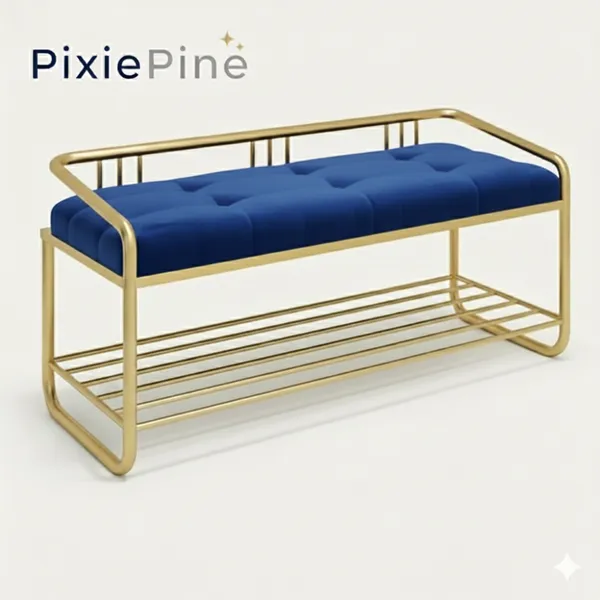 Multipurpose_Shoe_Rack_Bench_with_Cushioned_Seat_|_Metal_Frame_Entryway_Storage_Bench_for_Home,_Living_Room_&_Bedroom