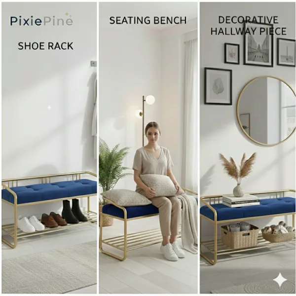 Multipurpose_Shoe_Rack_Bench_with_Cushioned_Seat_|_Metal_Frame_Entryway_Storage_Bench_for_Home,_Living_Room_&_Bedroom