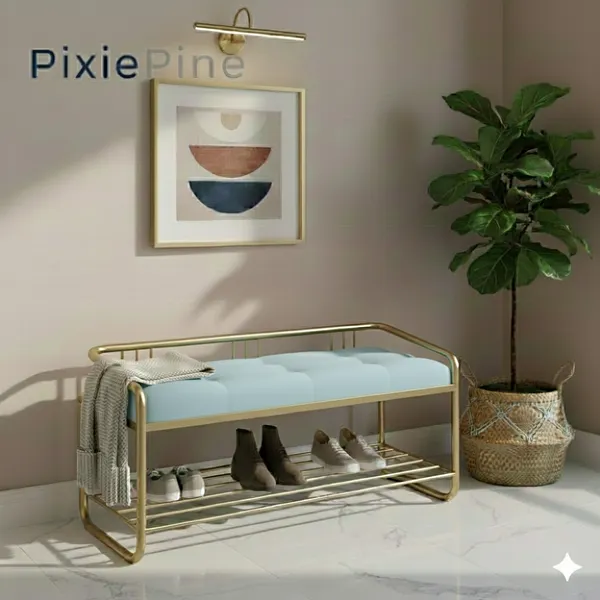 Multipurpose_Shoe_Rack_Bench_with_Cushioned_Seat_|_Metal_Frame_Entryway_Storage_Bench_for_Home,_Living_Room_&_Bedroom
