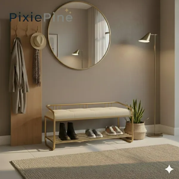 Multipurpose_Shoe_Rack_Bench_with_Cushioned_Seat_|_Metal_Frame_Entryway_Storage_Bench_for_Home,_Living_Room_&_Bedroom