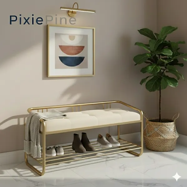 Multipurpose_Shoe_Rack_Bench_with_Cushioned_Seat_|_Metal_Frame_Entryway_Storage_Bench_for_Home,_Living_Room_&_Bedroom