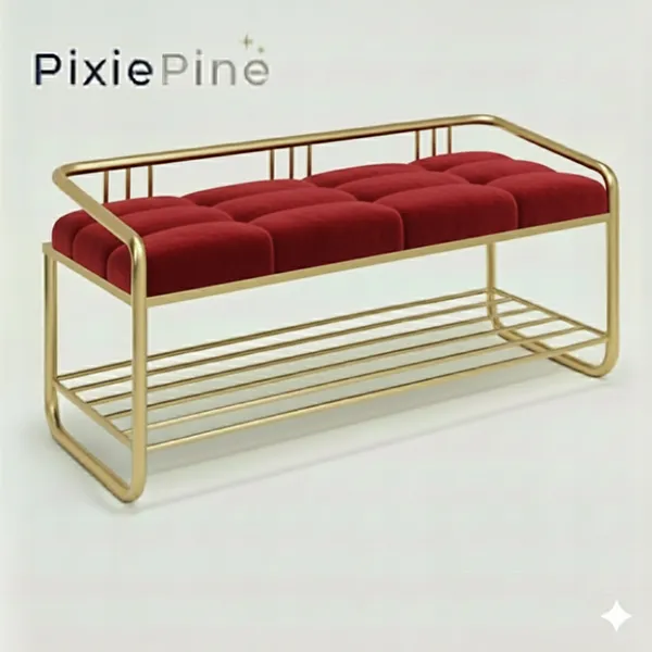 Multipurpose_Shoe_Rack_Bench_with_Cushioned_Seat_|_Metal_Frame_Entryway_Storage_Bench_for_Home,_Living_Room_&_Bedroom